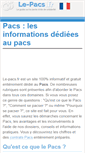 Mobile Screenshot of le-pacs.fr