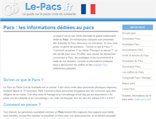 Tablet Screenshot of le-pacs.fr